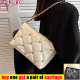 Quilted Women Shoulder Bag Chain Purses Handbag Totes