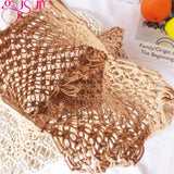 Hollow Beach Bag Women Totes Straw Knitting Shoulder Bags