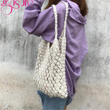 Hollow Beach Bag Women Totes Straw Knitting Shoulder Bags