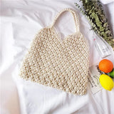 Hollow Beach Bag Women Totes Straw Knitting Shoulder Bags