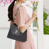 Retro Bucket Crossbody Bag Travel Purse Handbag Letter Print Shoulder