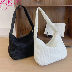 Quilted Shoulder Bag Travel Tote for Women Handbag Purse