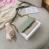 Leather Crossbody Bag Chain Shoulder Messenger Lady Travel Purse