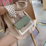 Leather Crossbody Bag Chain Shoulder Messenger Lady Travel Purse