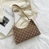 Solid Shoulder Purse Underarm Bag Top-handle Clutch Small Handbag Pouch
