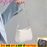 Solid Women Shoulder Bags Small Handbags PU Leather Crossbody Bags