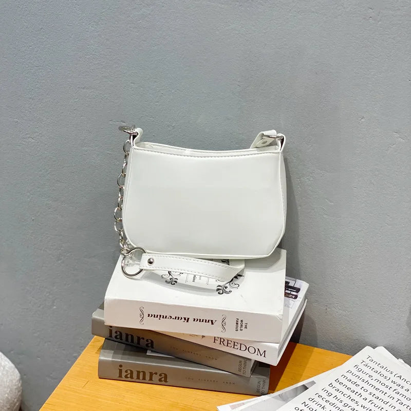 Solid Women Shoulder Bags Small Handbags PU Leather Crossbody Bags