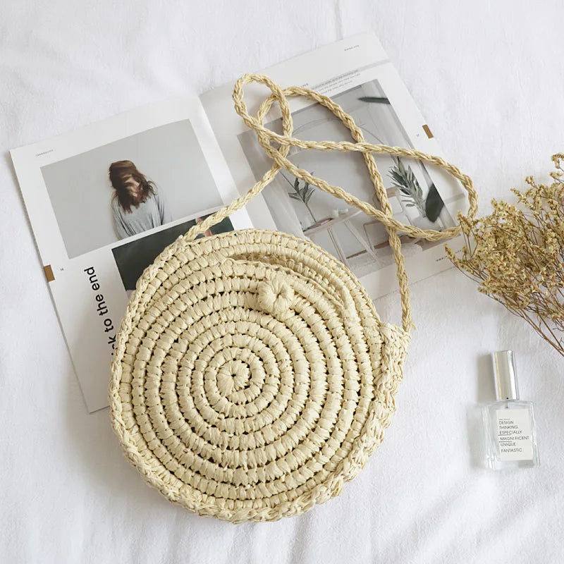 Summer Straw Bags For Women Woven Beach Raffia Small Handbags
