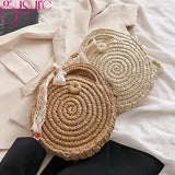 Summer Straw Woven Bags For Women Raffia Rattan Beach Bags