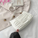 Summer Underarm Hobo Bag For Women PU Leather Small Handbag