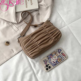 Summer Underarm Hobo Bag For Women PU Leather Small Handbag
