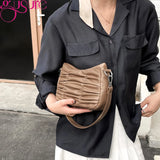 Summer Underarm Hobo Bag For Women PU Leather Small Handbag