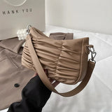Summer Underarm Hobo Bag For Women PU Leather Small Handbag
