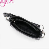 Vintage Solid Small PU Leather Shoulder Bags For Women