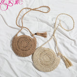Women Messenger Bags Hollow Out Woven Single Shoulder Crossbody Bag