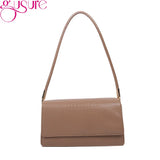 Retro PU Leather Handbag Top Handle Tote Underarm Vintage Bag Clutch Purse