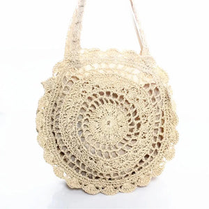 Women Travel Beach Bags Large Capacity Shopper Tote Ladies Hollow Shoulder Bags