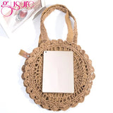 Women Travel Beach Bags Large Capacity Shopper Tote Ladies Hollow Shoulder Bags