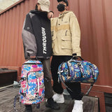 Canvas Gym Duffle Bag Sports Laptop Backpack