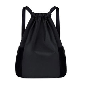 Waterproof Gym Backpack Drawstring Belt Travel Sports Bag