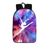 Gymnastics Art Backpack Travel School Bags Book Bag