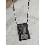 Women Crossbody Bag Solid Diamond Chain Mini Messenger Bag