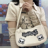 Skull Patchwork Women's Bag Gothic Punk Street Underarm Shoulder Bag