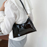 Neon Women's PVC Shoulder Bag Casual Transparent Zipper Y2K Sac A Main Femme