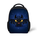 Kindergarten Backpack Train-Dragon-Anime Print Pattern School Bag