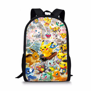 Baokemeng Kids School Backpack Cartoon Teen Book-Bags Mochila