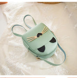 Ladies Cat Pattern Small Bag Printed Backpack H231D