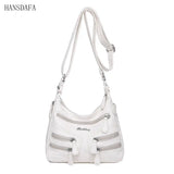 HANSDAFA Soft Leather Women Handbags Women Shoulder Bag Female Messenger Bag
