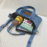 HAPPIEST Denim Women Casual Small Handbag Cowboy Fabric Female Shoulde