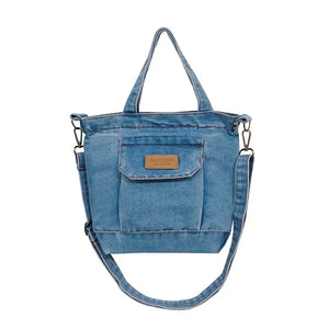 HAPPIEST Denim Women Casual Small Handbag Cowboy Fabric Female Shoulde