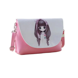 Women's Phone Purse PU Leather Princess Coin Wallet Kids Shoulder Bag