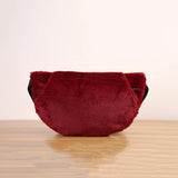 Women Fur Waist Bag Fanny Pack Winter Hip Bum Bags Female Large Capacity Suede