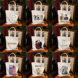 HEARTSTOPPER Quote Book Shoulder Bag Canvas Shopper Tote Beach Bag