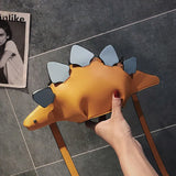 Dinosaur Shape Leather Shoulder Bag for Women