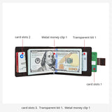 RFID High Crazy Horse Leather Slim Men's Wallet