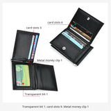 RFID Trifold Leather Wallet for Men