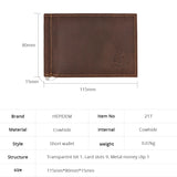 RFID Trifold Leather Wallet for Men