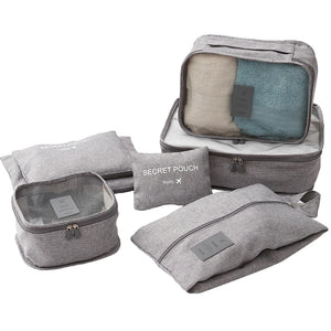 Travel Bag 7-piece Set Underwear Storage Luggage Organizer