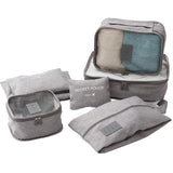 Travel Bag 7-piece Set Underwear Storage Luggage Organizer