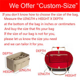 HHYUKIMI Felt Cosmetic Bag Handbag Organizer Insert Travel Inner Purse M...