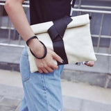 Women Clutches Bow Leather Crossbody Messenger Bags Ladies Envelope Evening Tote