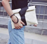 Women Bow Leather Clutch Crossbody Bag Envelope Evening Tote
