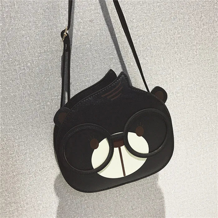 Squirrels Small round Bag Girl Gift Crossbody Messenger Bag Female GirQ5