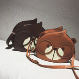 Squirrels Small round Bag Girl Gift Crossbody Messenger Bag Female GirQ5