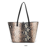 Serpentine Patchwork Composite Bag Women PU Shoulder Messenger Bag
