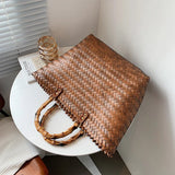 Straw Beach Large Capacity Female Summer Basket Bag